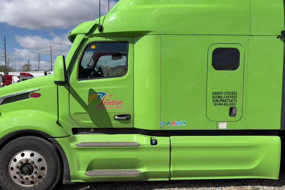 Frontline Freight Peterbilt tractor